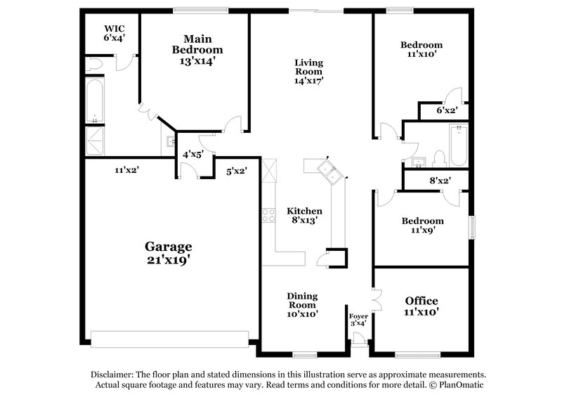 2,330/Mo, 712 Jennie Marie Cir Ferris, TX 75125 Floor Plan View