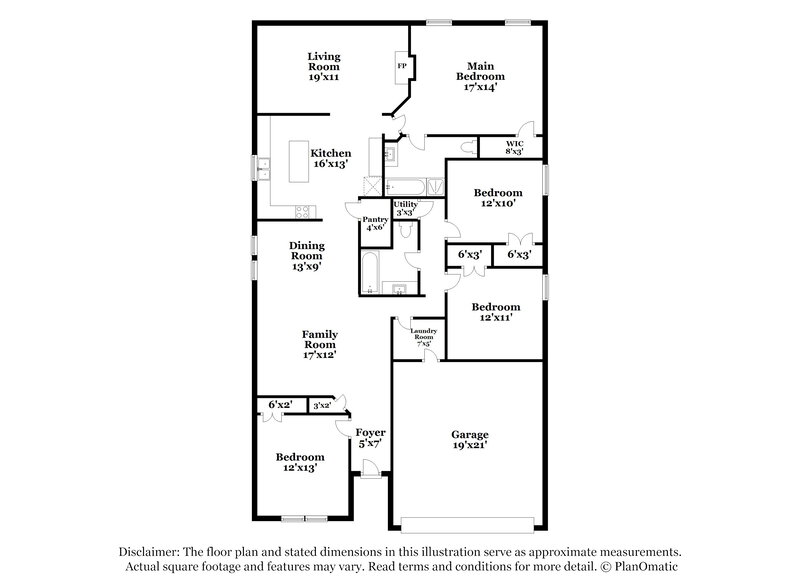2,270/Mo, 1625 Baxter Springs Dr Justin, TX 76247 Floor Plan View