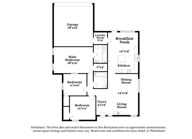 2,200/Mo, 2508 Helen Ln Mesquite, TX 75181 Floor Plan View