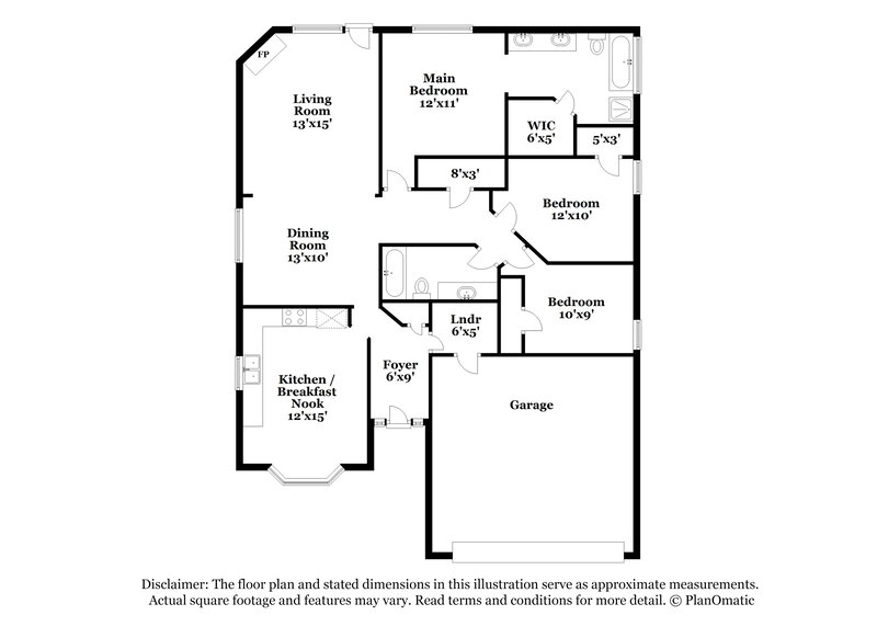 2,180/Mo, 2401 Yorba Linda Dr Fort Worth, TX 76108 Floor Plan View