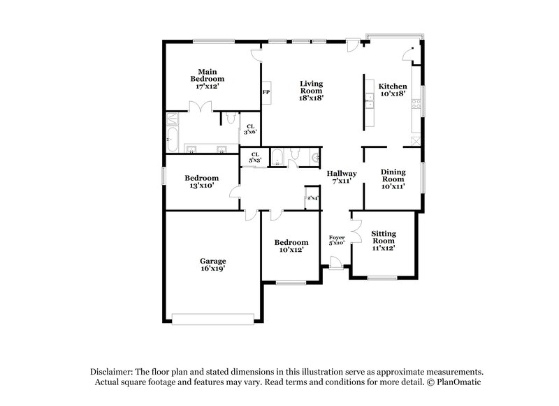 2,500/Mo, 107 Painted Trl Forney, TX 75126 Floor Plan View