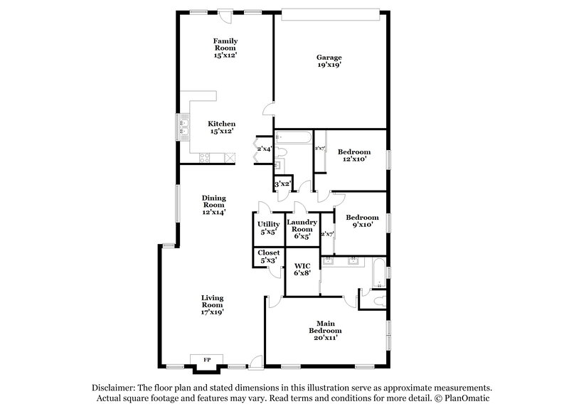 2,285/Mo, 1616 Cayman Cir Plano, TX 75025 Floor Plan View