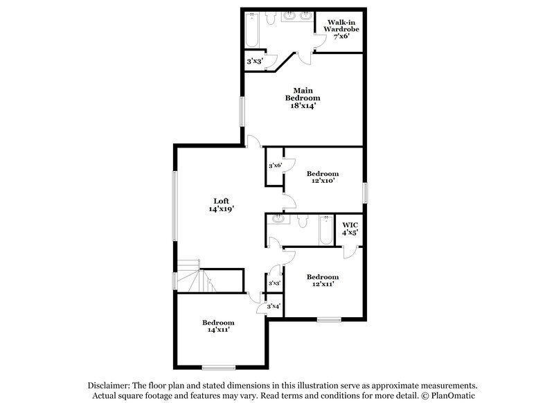 2,700/Mo, 3701 Camino Real Trl Denton, TX 76208 Floorplan View 2