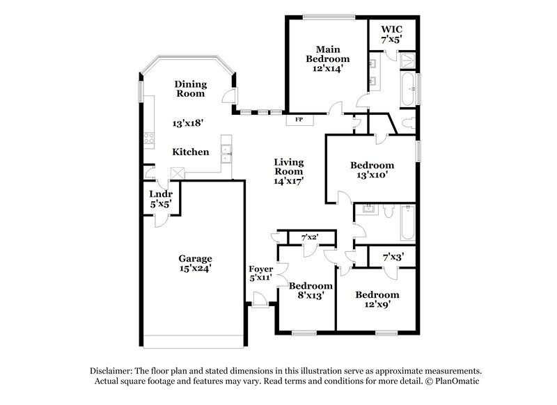 2,350/Mo, 6918 Meadow Bend Dr Arlington, TX 76002 Floor Plan View