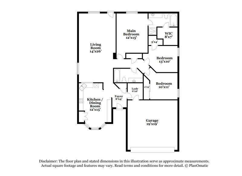 2,035/Mo, 1109 Darren Dr Burleson, TX 76028 Floor Plan View