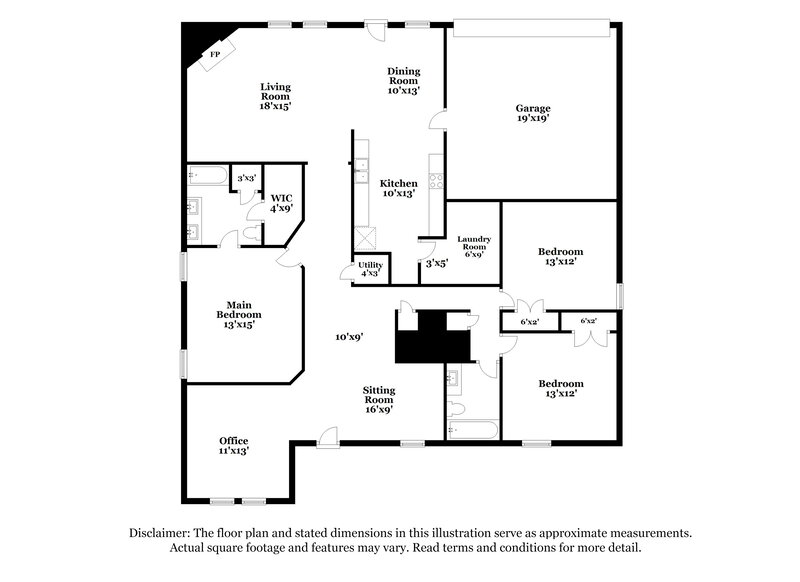 2,415/Mo, 1616 Cliffbrook Dr Rockwall, TX 75032 Floor Plan View