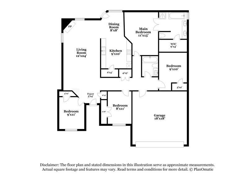 2,175/Mo, 3014 Canary Ln Midlothian, TX 76065 Floor Plan View