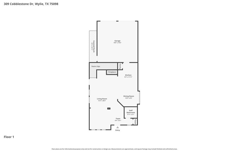 2,180/Mo, 309 Cobblestone Dr Wylie, TX 75098 Floorplan View 2