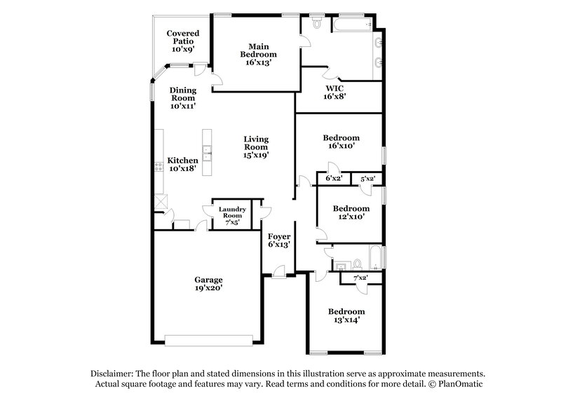 2,320/Mo, 314 Fairgrounds Ln Ponder, TX 76259 Floorplan View