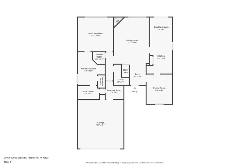 2,795/Mo, 2605 Country Creek Ln Fort Worth, TX 76123 Floor Plan View