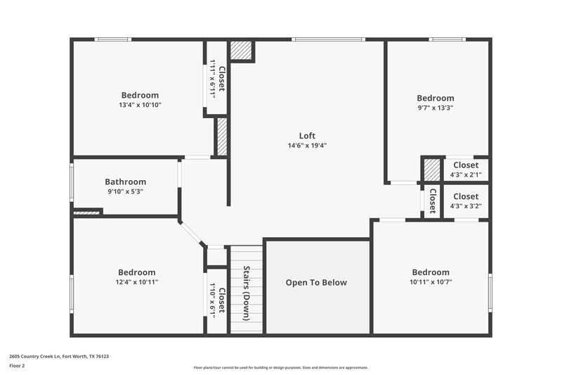 2,795/Mo, 2605 Country Creek Ln Fort Worth, TX 76123 Floor Plan View 2