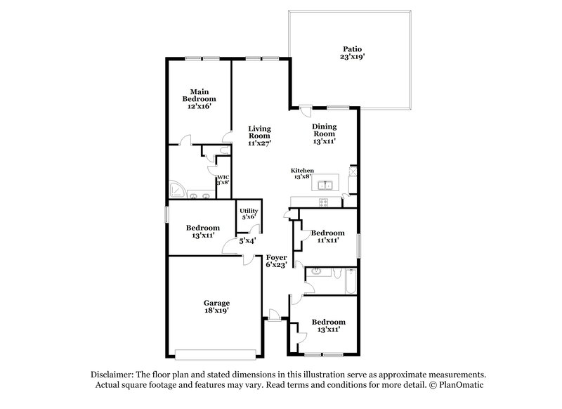 2,495/Mo, 609 Rawhide Way Princeton, TX 75407 Floor Plan View