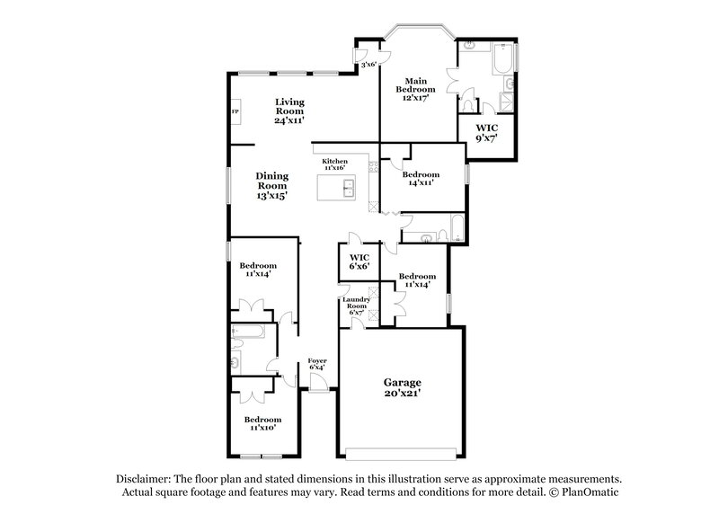 2,705/Mo, 932 Water Garden Cir Little Elm, TX 75068 Floor Plan View