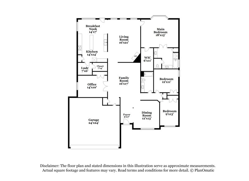 2,460/Mo, 924 Hemlock Trl Saginaw, TX 76131 Floor Plan View