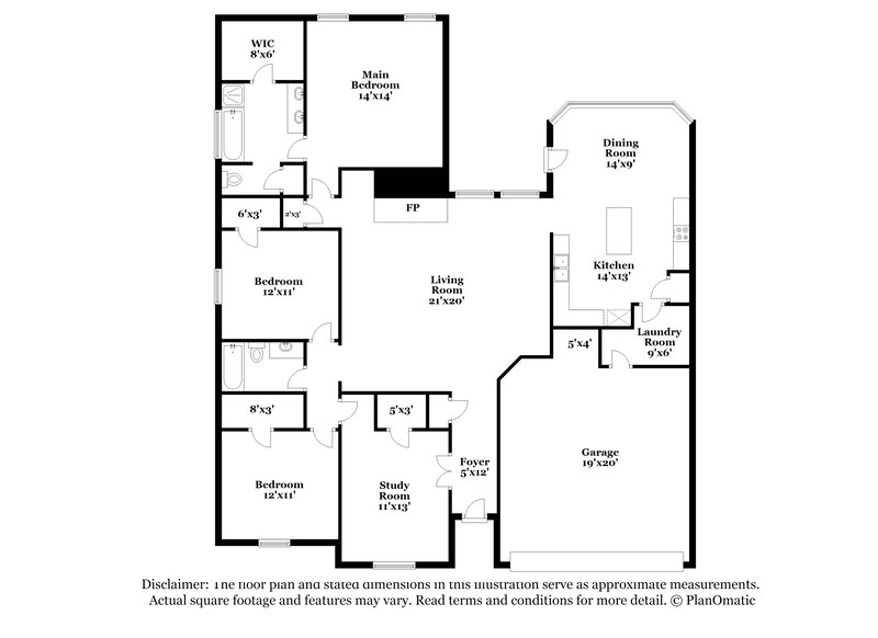 2,095/Mo, 207 Carriage Dr Willow Park, TX 76087 Floor Plan View