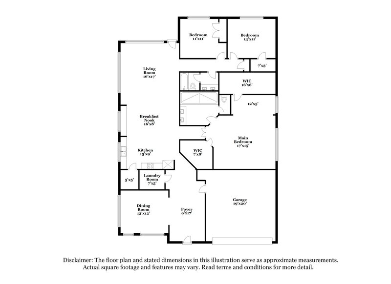 3,040/Mo, 1024 English Oak Dr Burleson, TX 76028 Floor Plan View