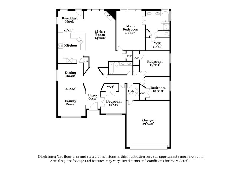 2,270/Mo, 1281 Mission Dr Rockwall, TX 75087 Floor Plan View
