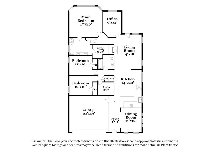 2,280/Mo, 6300 Chalk Hollow Dr Fort Worth, TX 76179 Floor Plan View
