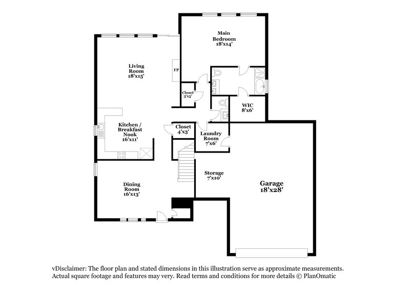 2,710/Mo, 5621 Starwood Ct Fort Worth, TX 76137 Floorplan View