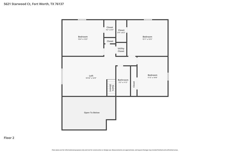 2,930/Mo, 5621 Starwood Ct Fort Worth, TX 76137 Floor Plan View 2