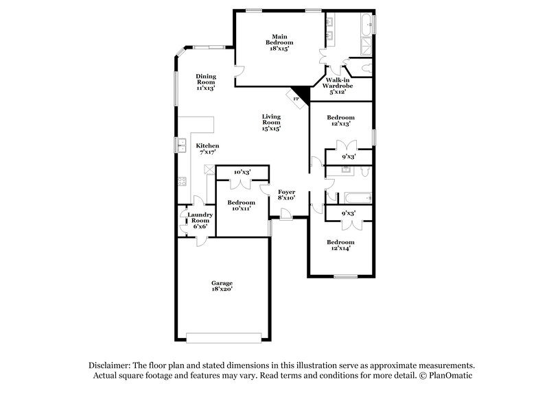 2,495/Mo, 9604 Flowering Spring Trl Crowley, TX 76036 Floor Plan View