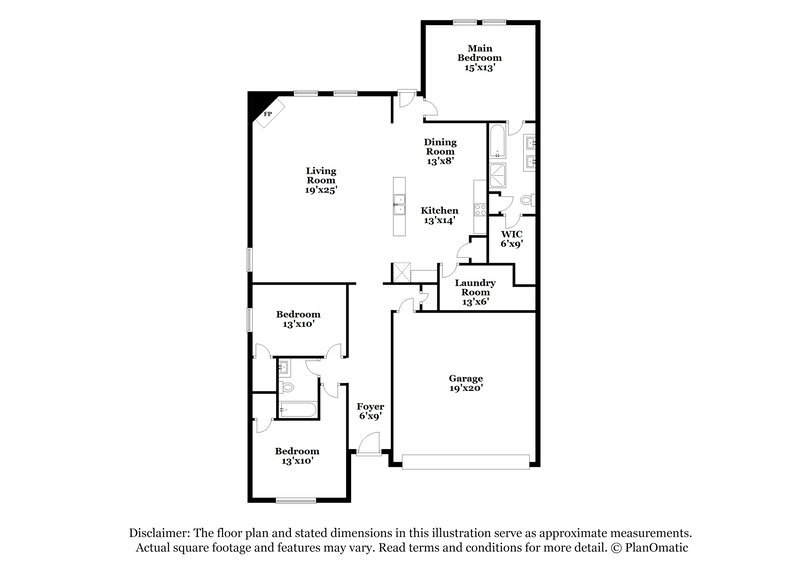 2,315/Mo, 1429 Grackle Dr Little Elm, TX 75068 Floor Plan View