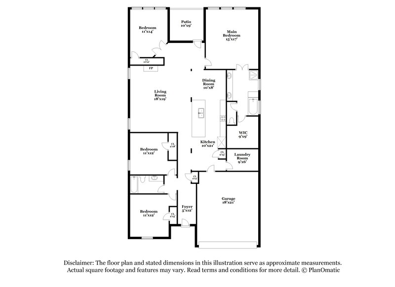 2,315/Mo, 1737 Shoebill Dr Little Elm, TX 75068 Floor Plan View