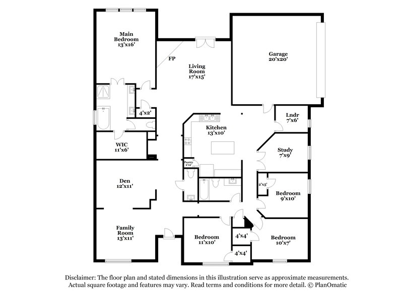 2,505/Mo, 846 Mill Creek Cir Lancaster, TX 75146 Floor Plan View