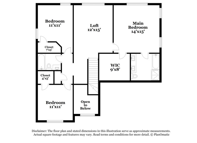 2,645/Mo, 7802 Mason Dells Dr Arlington, TX 76001 Floor Plan View 2