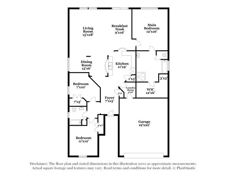 1,795/Mo, 2036 Forest Meadow Dr Princeton, TX 75407 Floor Plan View