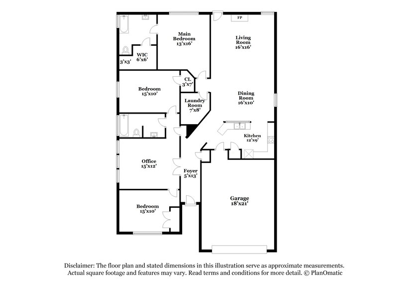 2,105/Mo, 1219 Mallard Crk Aubrey, TX 76227 Floor Plan View