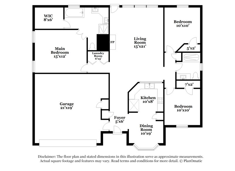 1,935/Mo, 8000 Ashridge Rd Fort Worth, TX 76134 Floor Plan View