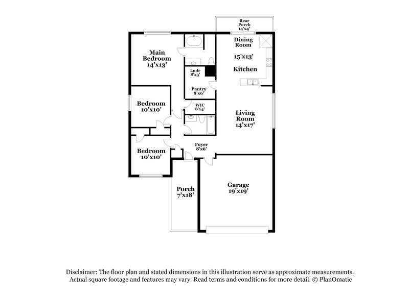 2,125/Mo, 1311 Dakota Trl Krum, TX 76249 Floorplan View