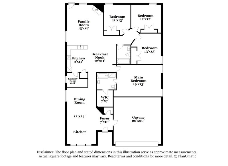 2,080/Mo, 1508 Kelly Ln Royse City, TX 75189 Floor Plan View