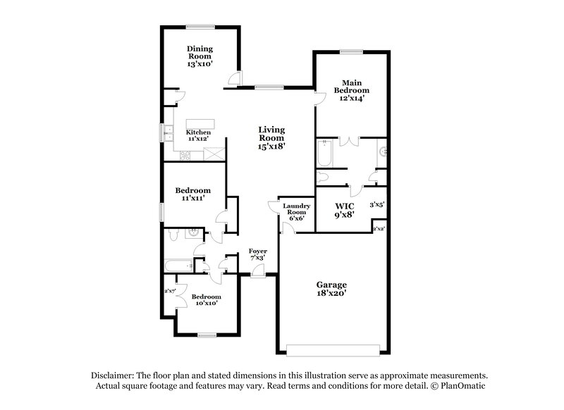 1,945/Mo, 13628 Helix Bridge Way Crowley, TX 76036 Floor Plan View