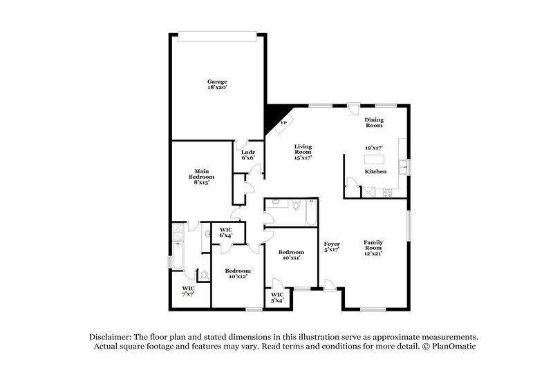 2,345/Mo, 1755 Reynolds St Lancaster, TX 75134 Floor Plan View