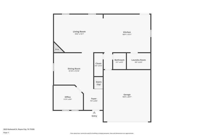 2,870/Mo, 2625 Redwood St Royse City, TX 75189 Floor Plan View
