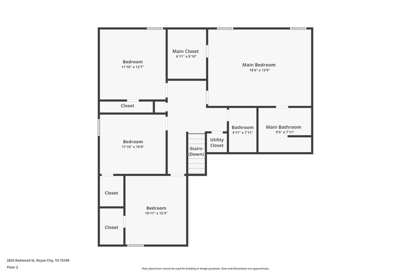 2,870/Mo, 2625 Redwood St Royse City, TX 75189 Floor Plan View 2