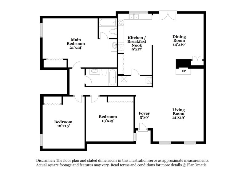 2,325/Mo, 413 Everest Ct Cedar Hill, TX 75104 Floor Plan View