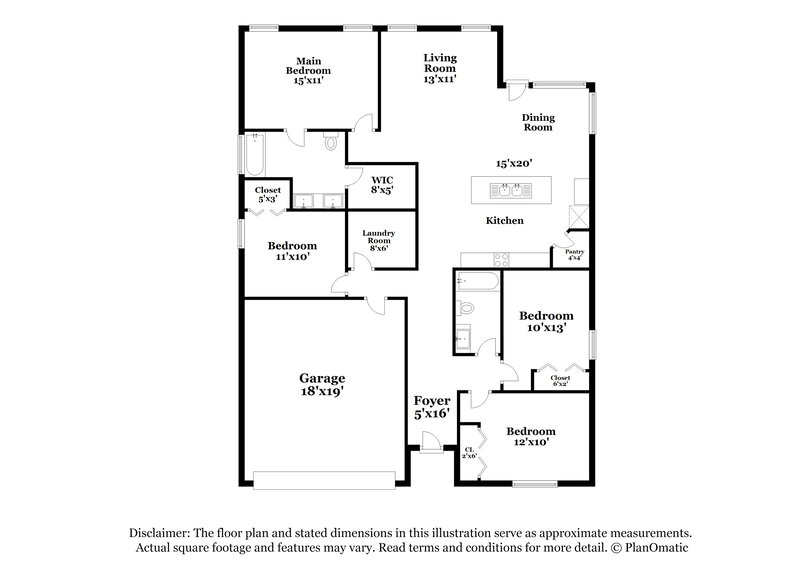 3,230/Mo, 441 Cameron Hill Pt Fort Worth, TX 76134 Floor Plan View
