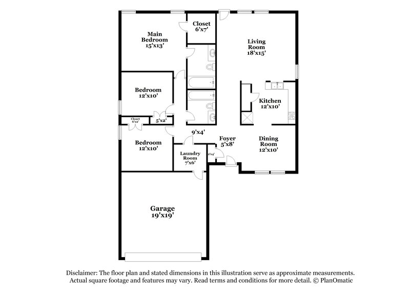 2,115/Mo, 1852 Lariat Dr Justin, TX 76247 Floor Plan View
