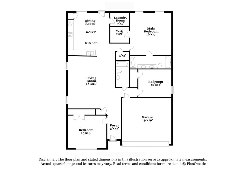 2,065/Mo, 7621 Indigo Ridge Dr # A1 Fort Worth, TX 76131 Floor Plan View