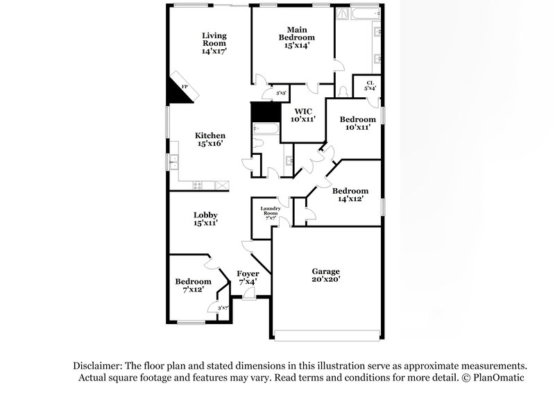 3,200/Mo, 1401 Anglican Dr Arlington, TX 76002 Floor Plan View