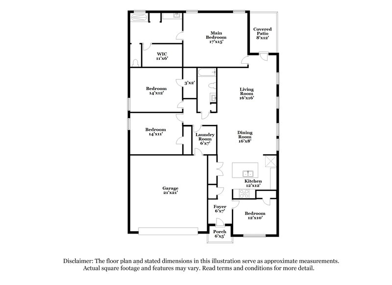 2,775/Mo, 3700 Skelton St Denton, TX 76207 Floor Plan View