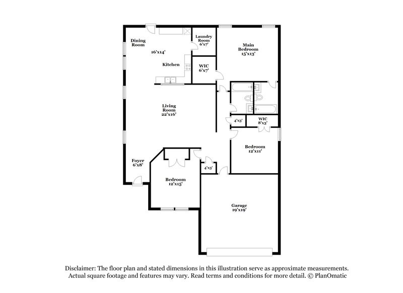 2,020/Mo, 1203 Krista Dr Burleson, TX 76028 Floor Plan View