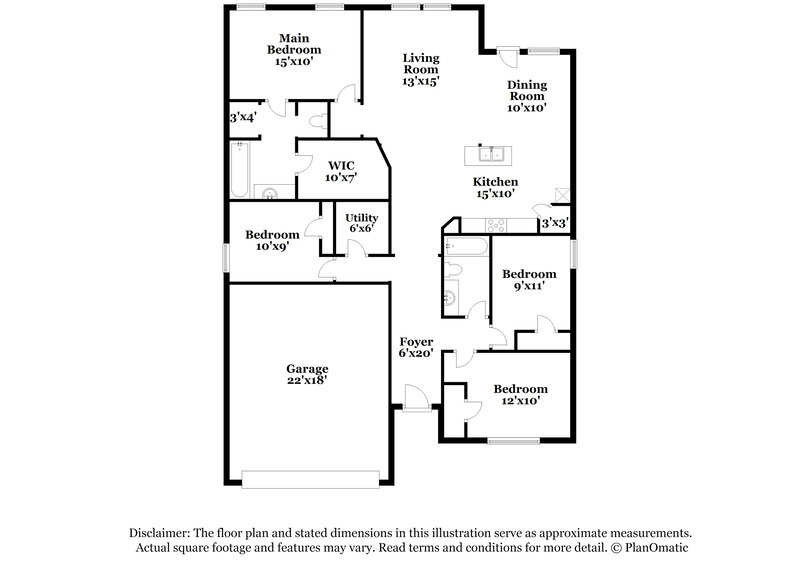 2,255/Mo, 2084 Brisbon St Fate, TX 75189 Floor Plan View