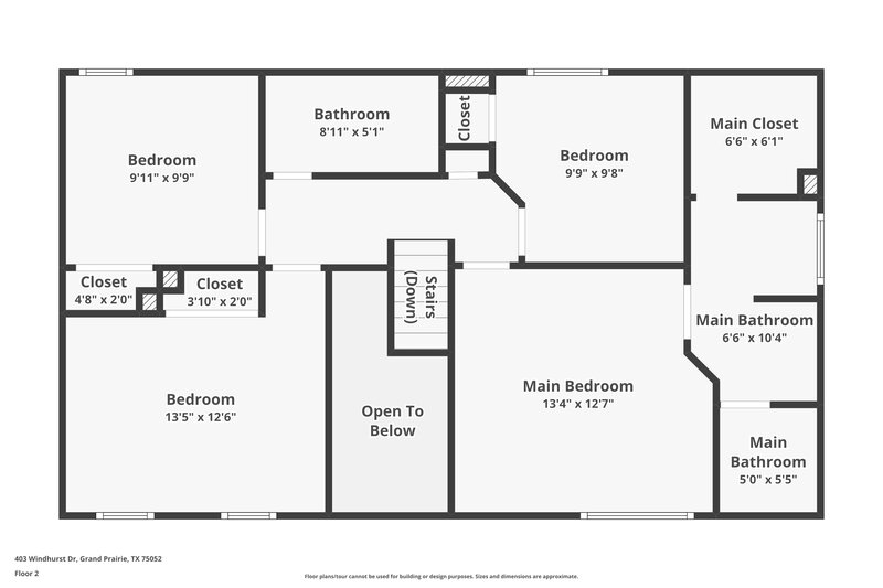 2,525/Mo, 403 Windhurst Dr Grand Prairie, TX 75052 Floor Plan View
