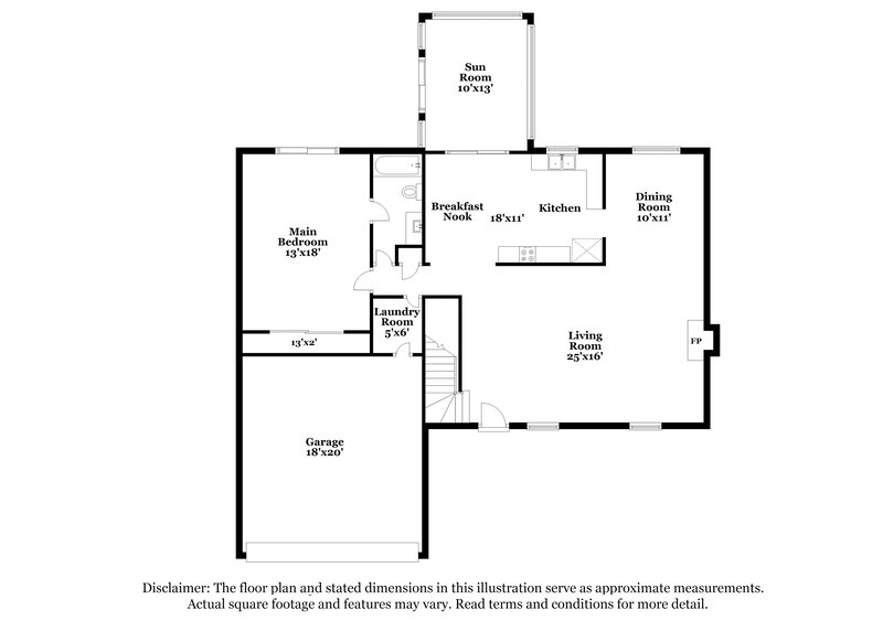 2,610/Mo, 2533 Bentley Dr Grand Prairie, TX 75052 Floor Plan View 2