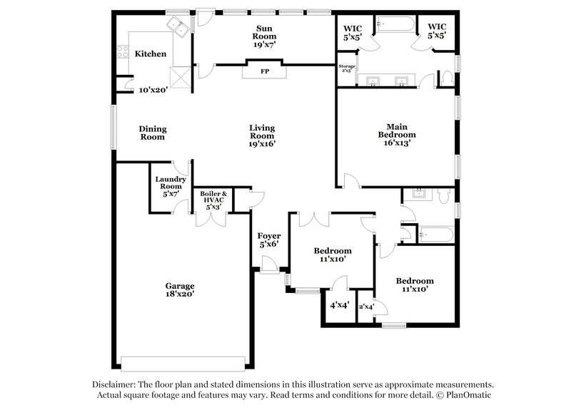 2,105/Mo, 704 Parkview Dr Burleson, TX 76028 Floor Plan View