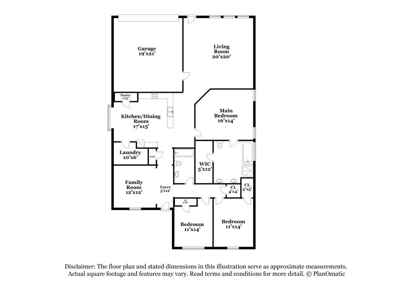 2,200/Mo, 605 Canyon Pl Desoto, TX 75115 Floor Plan View